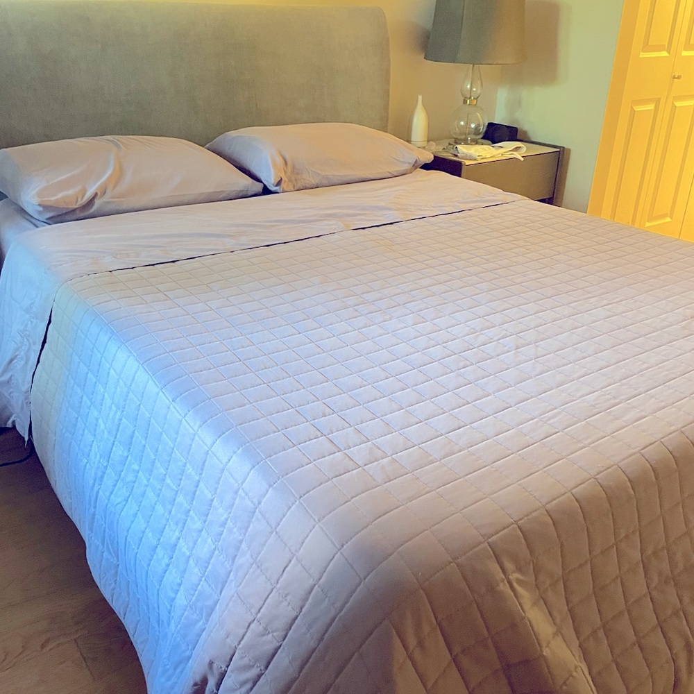 This Quilted Blanket is made from soft high performance microfibre twill.